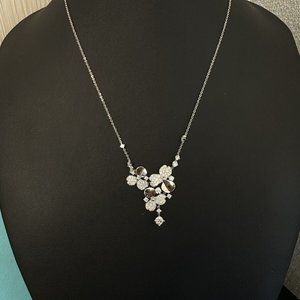 Tiffany & Co. Platinum Diamond Paper Flowers Necklace